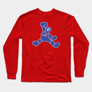 Jumping Detroit Pistons Gingerbread Man Long Sleeve T-Shirt